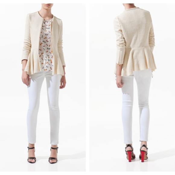 peplum blazer zara